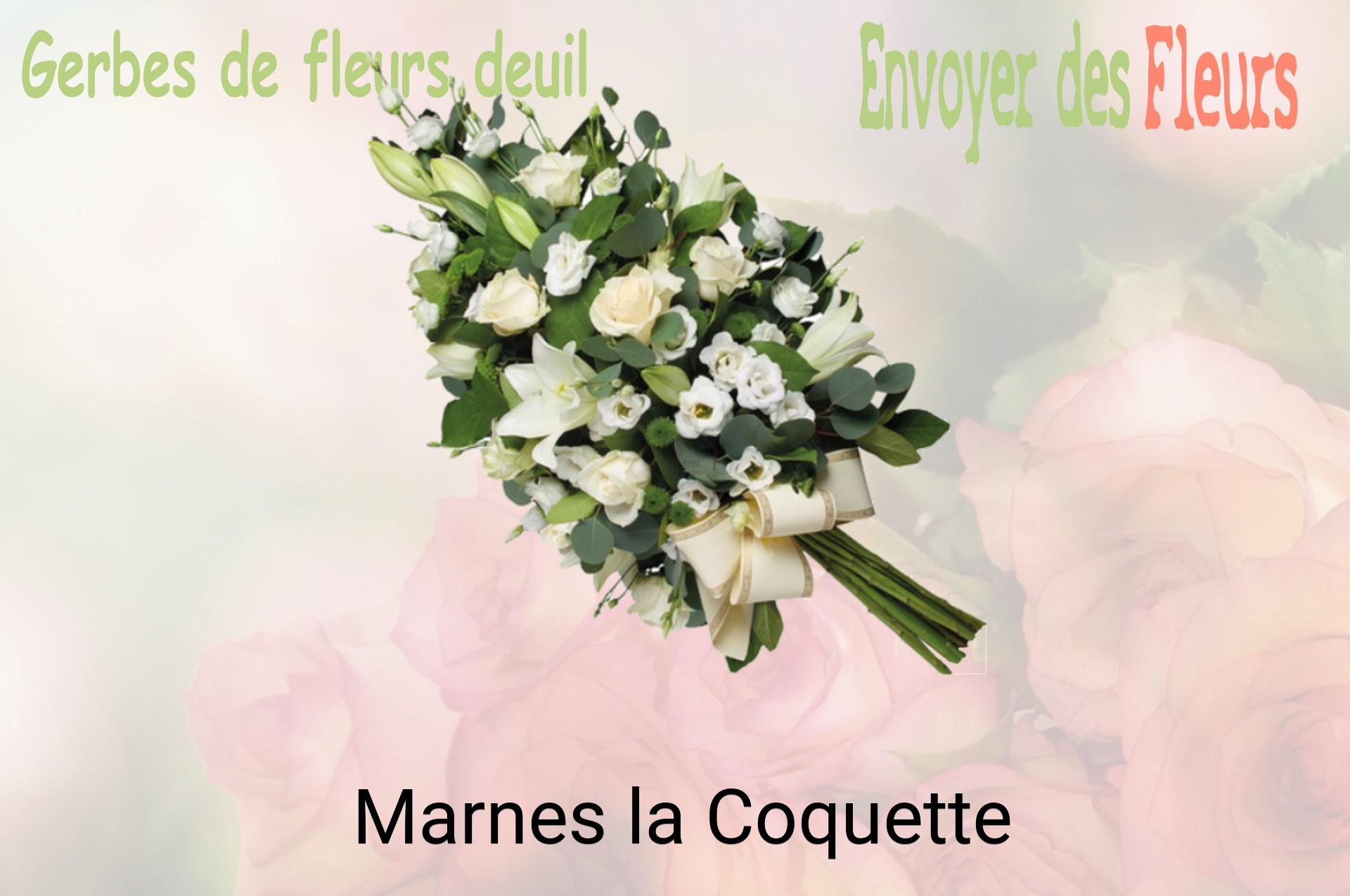 Gerbe de fleurs de deuil livrée à Marnes-la-Coquette